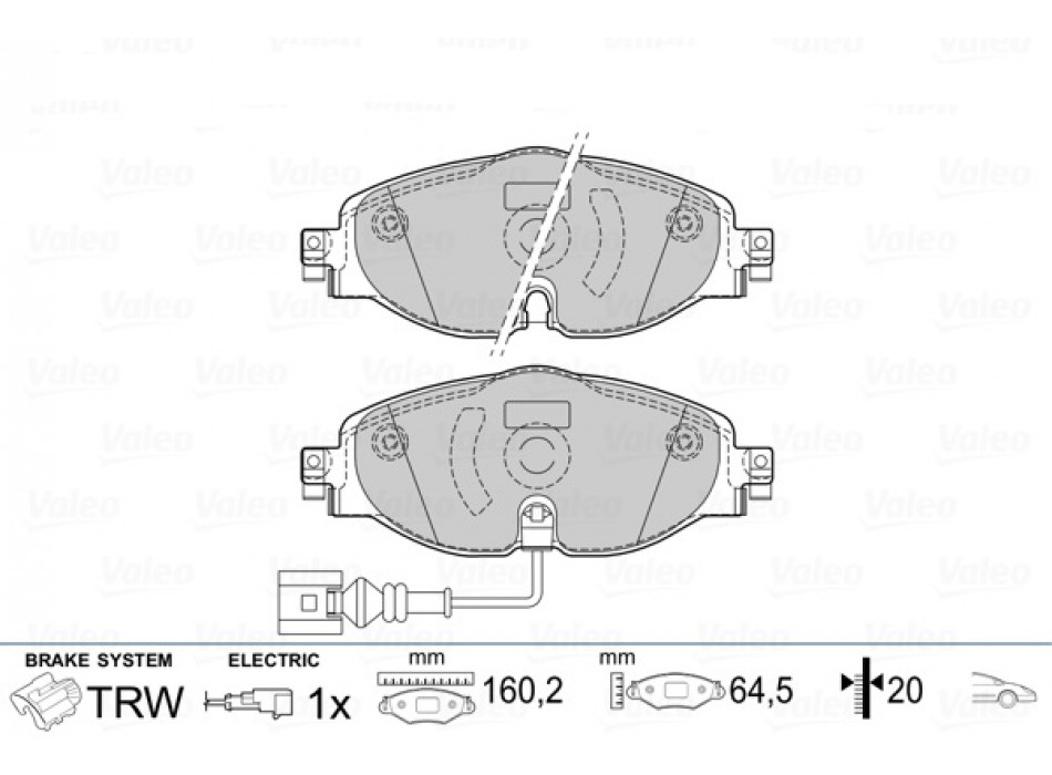 BRAKE PADS FIRST AUDI A3 08.12> FR