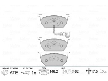 BRAKE PADS FIRST AUDI A3 10.13>05.15