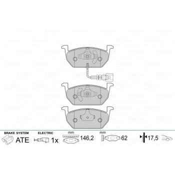 BRAKE PADS FIRST AUDI A3 10.13>05.15