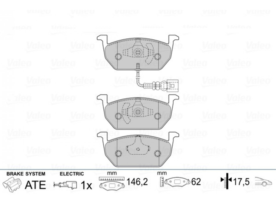 BRAKE PADS FIRST AUDI A3 10.13>05.15