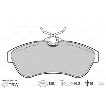 BRAKE PADS FIRST CITROEN C2 07.03>