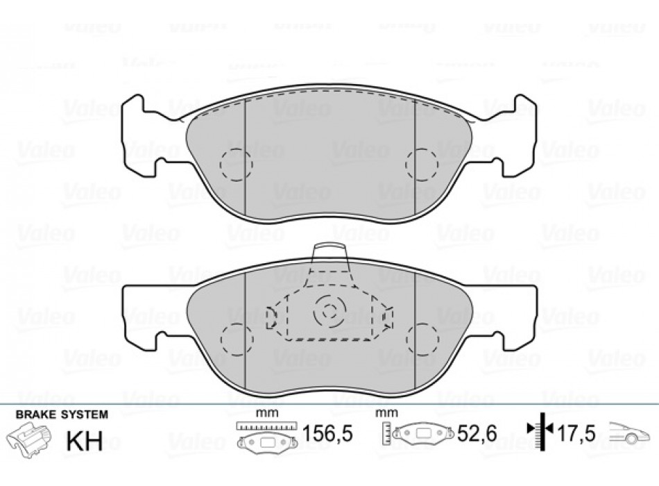 BRAKE PADS FIRST FIAT PUNTO FR