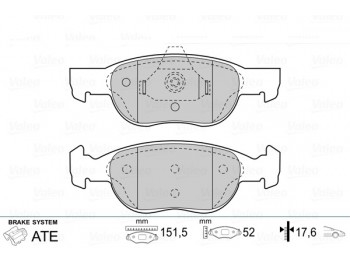 BRAKE PADS FIRST FIAT PUNTO II FR