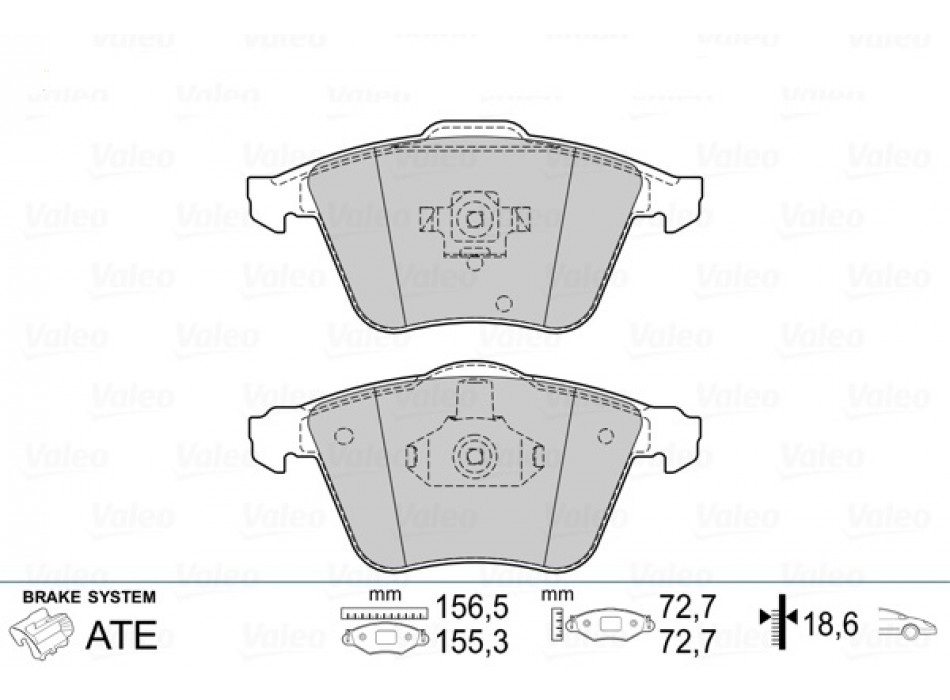 BRAKE PADS FIRST FORD FOCUS 08/05> FR