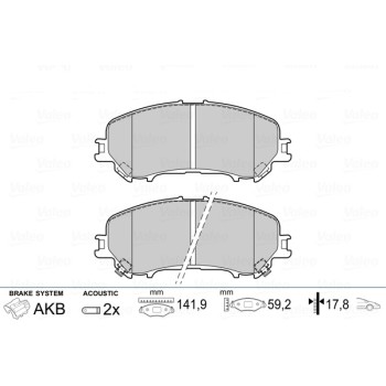 BRAKE PADS FIRST NISS QASHQAI 02.14> FR