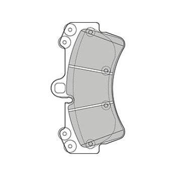 BRAKE PADS FIRST PORS CAYENNE 09.02> FR