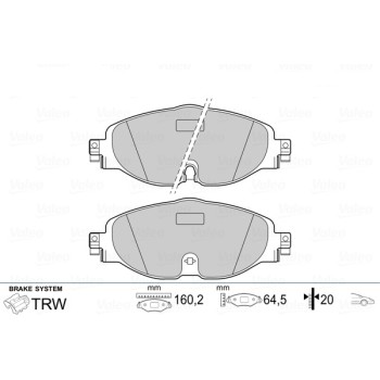 BRAKE PADS FIRST VW GOLF 05.15>03.17