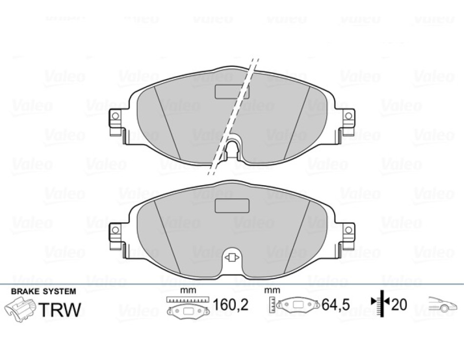 BRAKE PADS FIRST VW GOLF 05.15>03.17