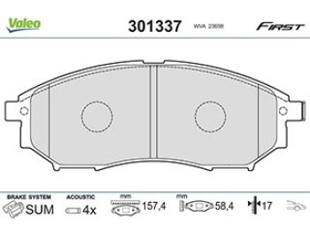 brake pads INFI M35