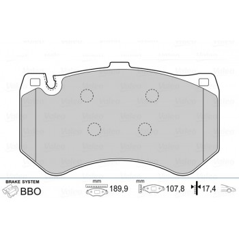 BRAKE PADS MERCEDES BENZ C-CLASS 01.14>