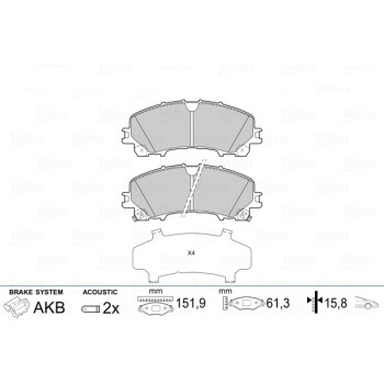 BRAKE PADS NISS XTRAIL (T32) 14 FR