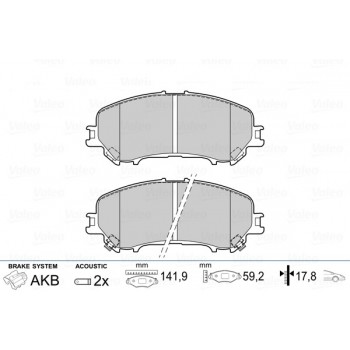 BRAKE PADS NISSAN QASHQAI 14> FR