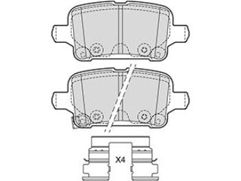 BRAKE PADS OPEL ASTRA K> RR