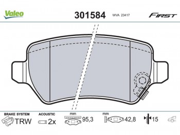 brake pads OPEL Combo