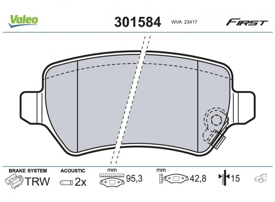 brake pads OPEL Combo