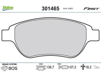 brake pads PEUG 1007