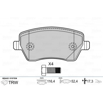 BRAKE PADS REN Captur/NIS Micra III FR