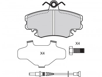 BRAKE PADS REN Clio I, II, Twingo II FR