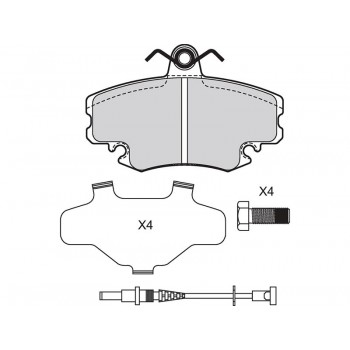 BRAKE PADS REN Clio I, II, Twingo II FR