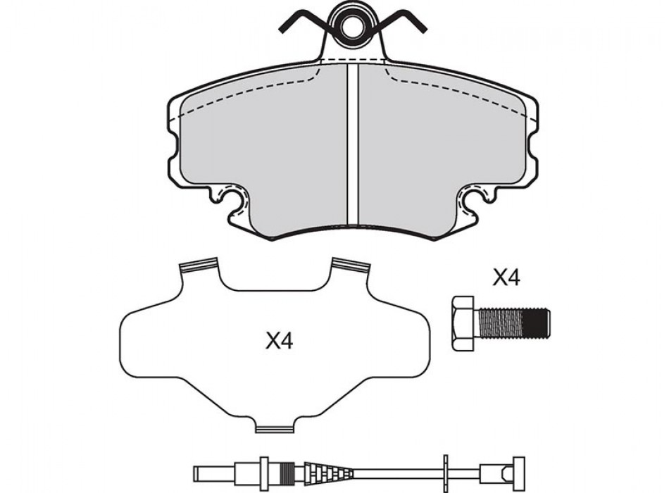 BRAKE PADS REN Clio I, II, Twingo II FR