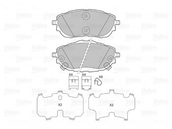 BRAKE PADS TOY Auris II (130A) Fr