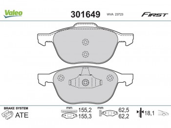 Brake padsMAZDA Mazda 5 II