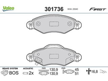 Brake padsTOYOTA Yaris