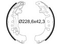 BRAKE SHOES FIAT 500L 02/14>