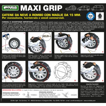 CATENE NEVE MAXI GRIP MM15 GR. 115