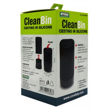 CLEAN BIN MINI CESTINO PER AUTO IN SILICONE