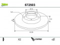 Coated brake disc ALFA ROMEO 159