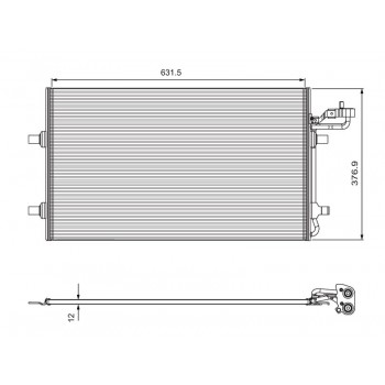 COND VOLVO C30, S40II, V50, C70II