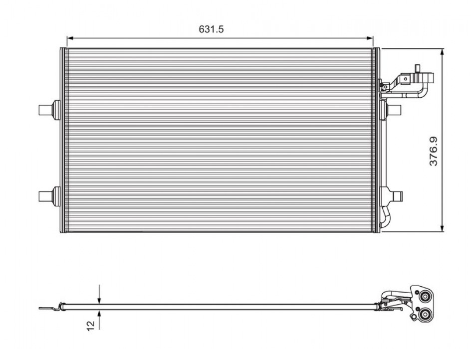 COND VOLVO C30, S40II, V50, C70II