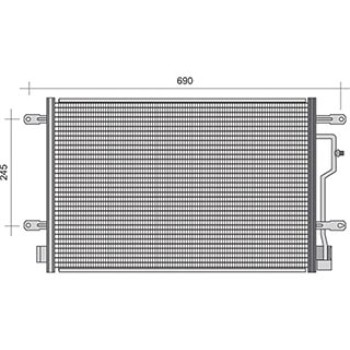 CONDENSATORE CLIMA AUDI A