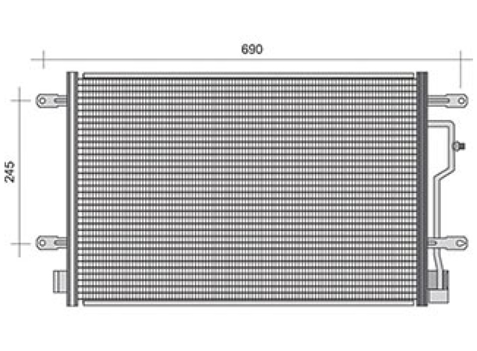 CONDENSATORE CLIMA AUDI A