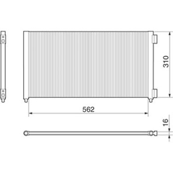 CONDENSATORE CLIMA FIAT D