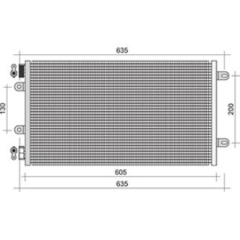 CONDENSATORE CLIMA FIAT PUNTO II