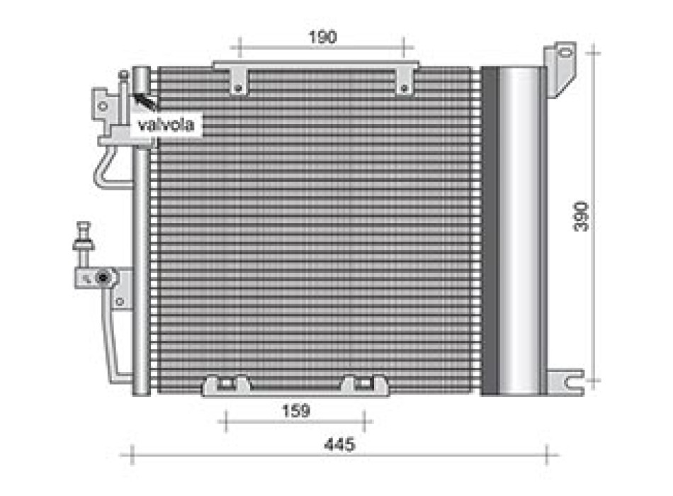 CONDENSATORE CLIMA OPEL A