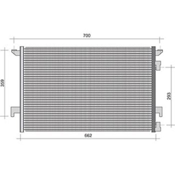 CONDENSATORE CLIMA OPEL SIGNUM