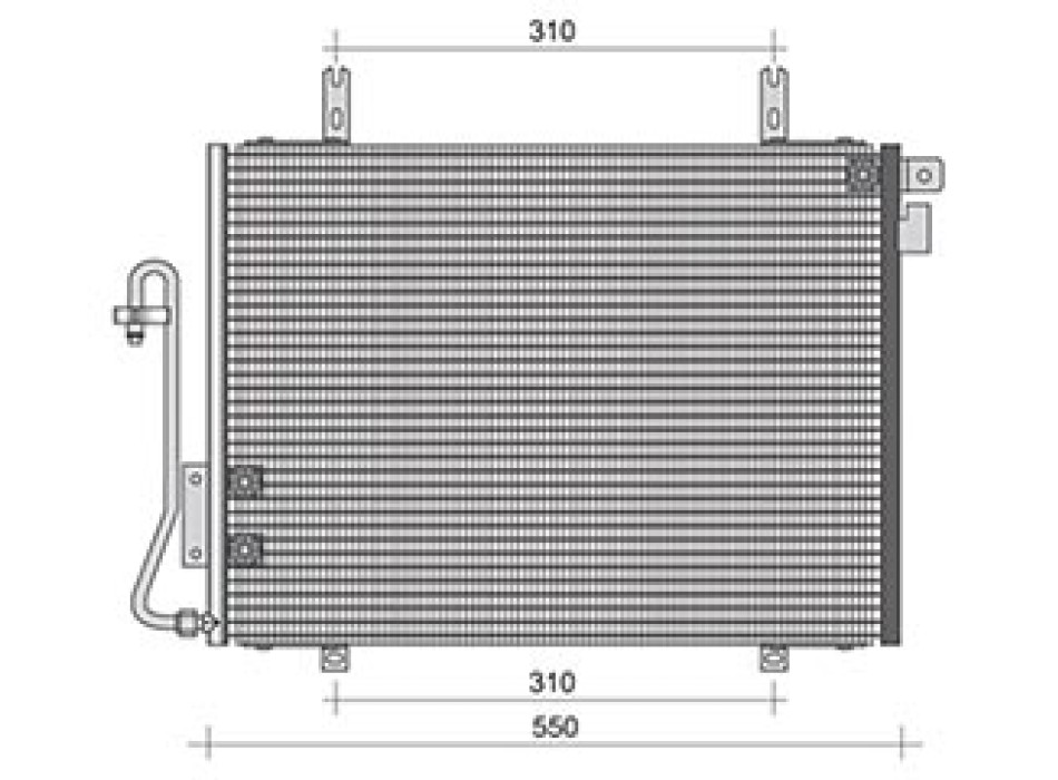 CONDENSATORE CLIMA RENAULT KANGOO I