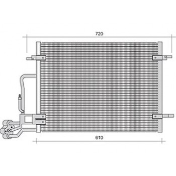 CONDENSATORE CLIMA VW PAS