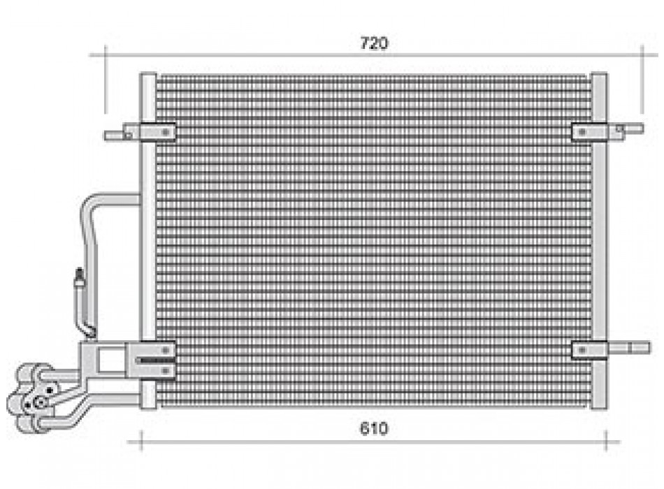 CONDENSATORE CLIMA VW PAS