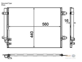 CONDENSATORE CLIMA VW PASSAT VI