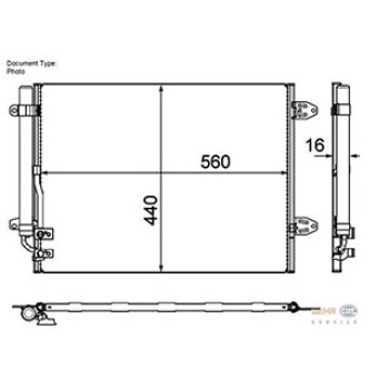 CONDENSATORE CLIMA VW PASSAT VI