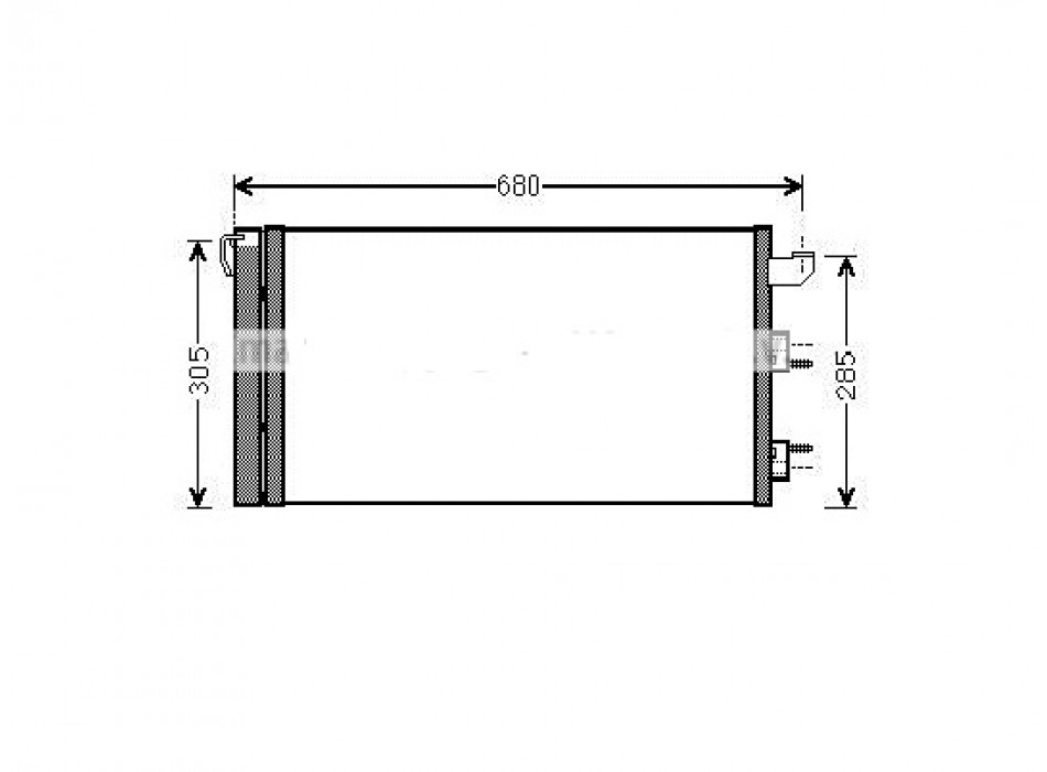 CONDENSATORE FIAT PANDA / PA