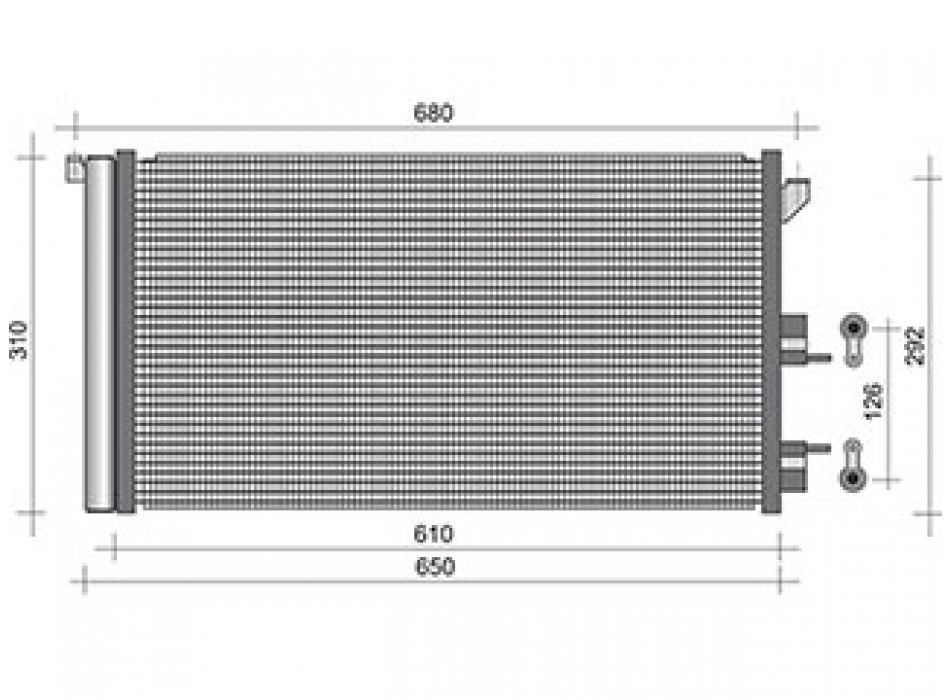 CONDENSATORE FIAT PANDA / PA