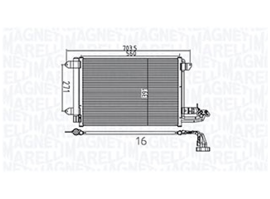 CONDENSATORE VW GOLF V (1K1) 1.9 TDI