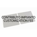 Contributo impianto per personalizzazione coppie paraspruzzi (ogni ristampa)