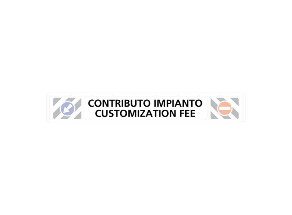 Contributo impianto per personalizzazione (ogni ristampa)