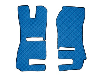 Coppia tappeti in Skeentex - Blu - compatibile per Scania R Serie 6 - Streamline (01/15>12/17) automatico, manuale, sedili Recaro - Scania R Serie 6 - Streamline (09/13>12/14) automatico, manuale, sedili Recaro